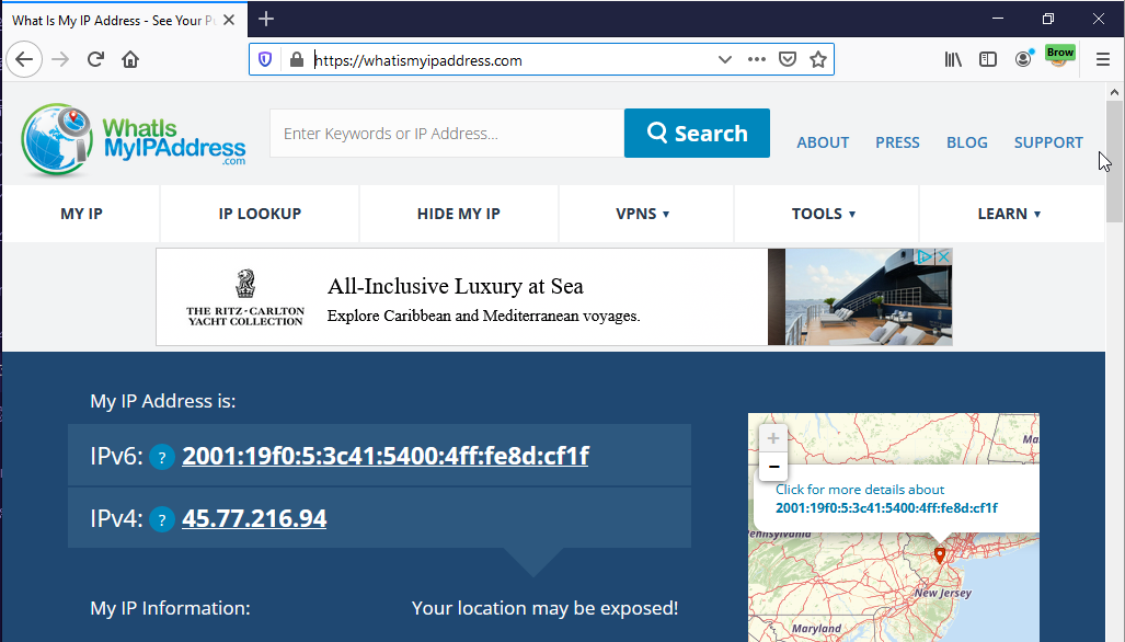 Browser Surrogate IP Address